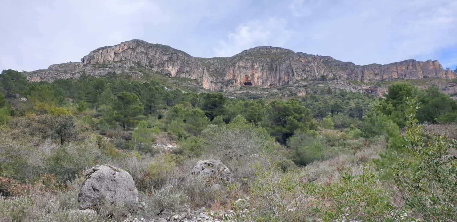Imagen del paraje natural Parpalló Borrell, en invierno
